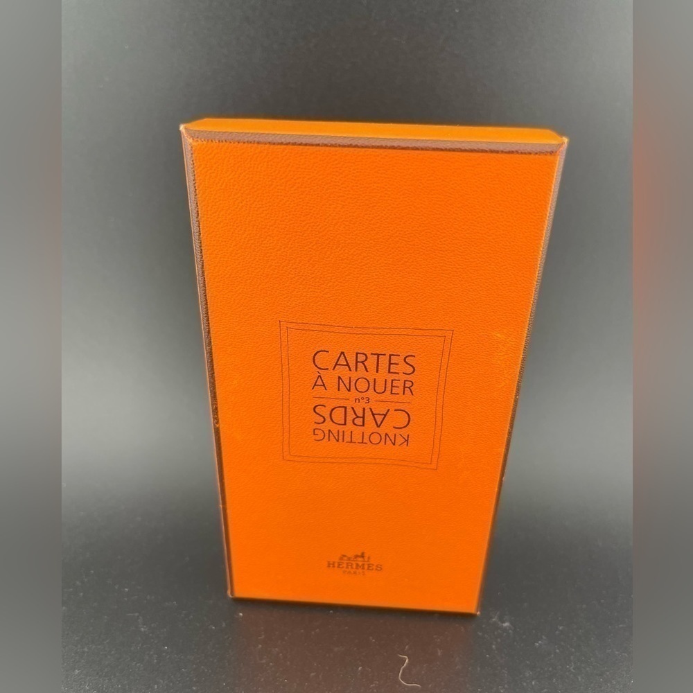 Authentic Hermes Silk Scarf Knotting Cards Cartes A Nouer 22 Cards in Box‍‍‍‍‍‍